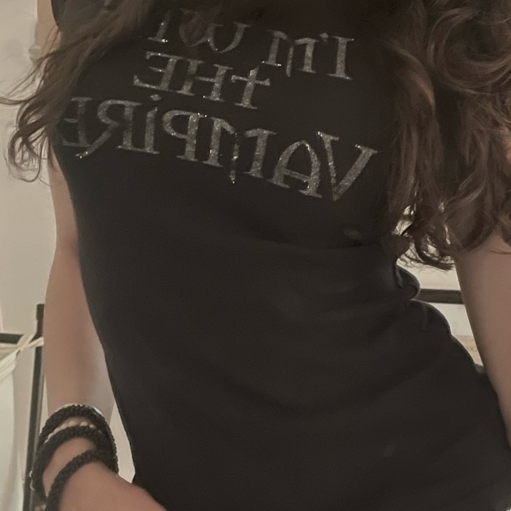 Vampire Y2K Baby Tee